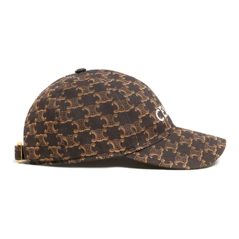 CELINE Baseball Caps Unisex Brown-2