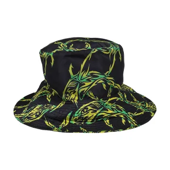 MSGM Tribal Shark Print Bucket Hat
