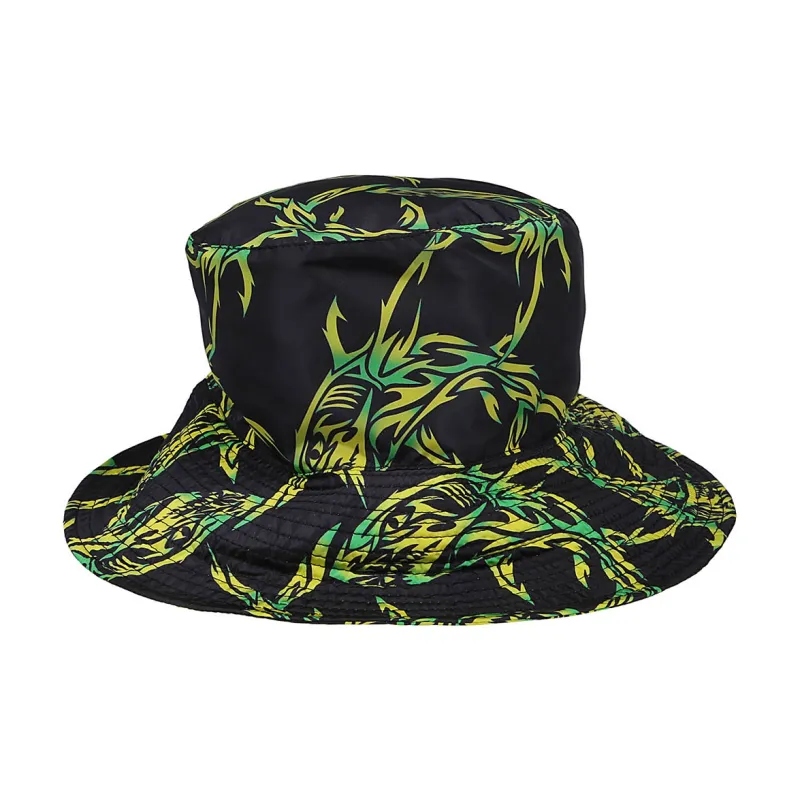 MSGM Tribal Shark Print Bucket Hat-0