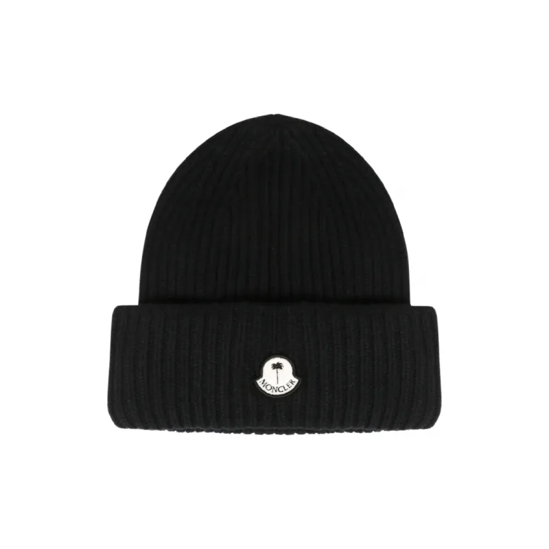 Moncler X Palm Angels Patched Ribbed Beanie FW21-0