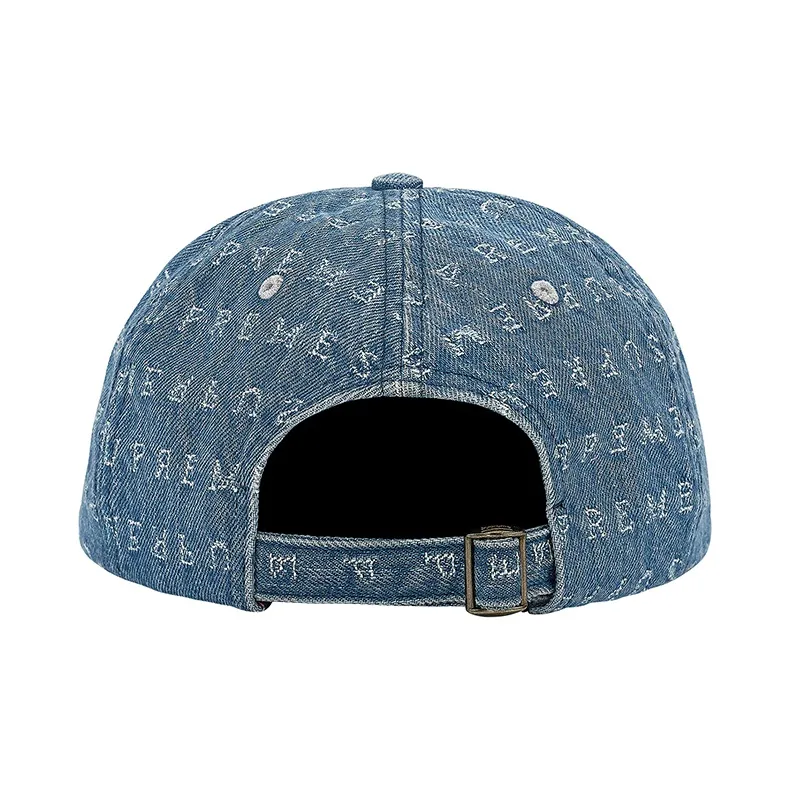 Supreme Jacquard Logos Denim Six Panel-3