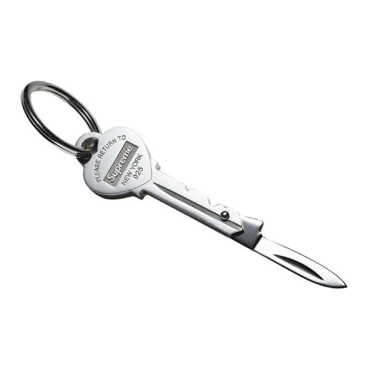 Supreme Keychains Unisex Silver-0