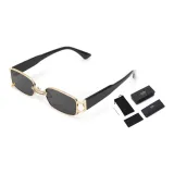 Gold Frame with Black Lens