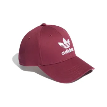 Adidas Originals Cotton Baseball Caps Unisex Crimson