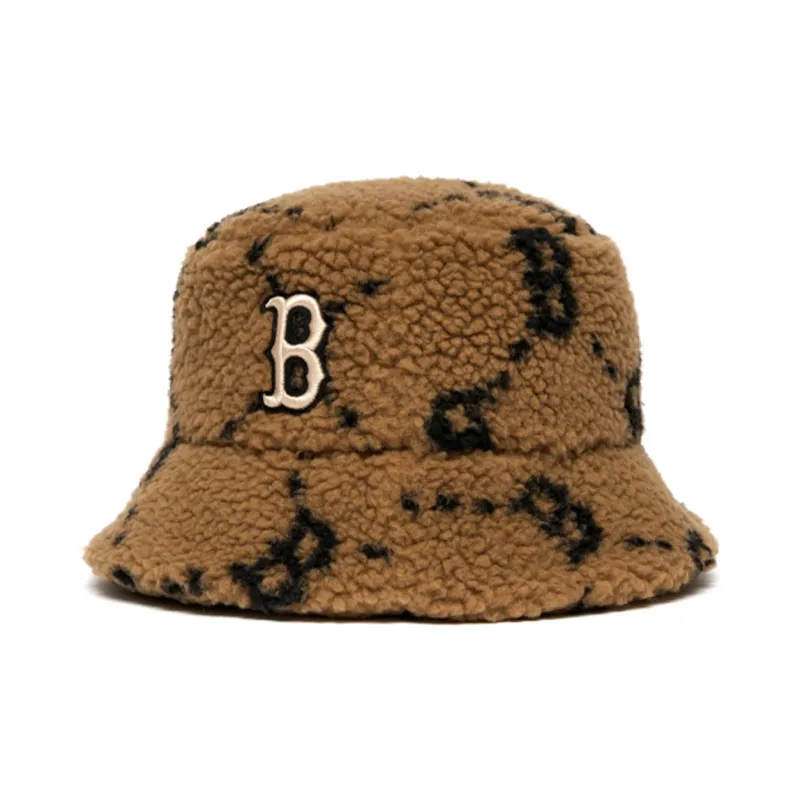 MLB Polyester Bucket Hats Unisex Brown-3