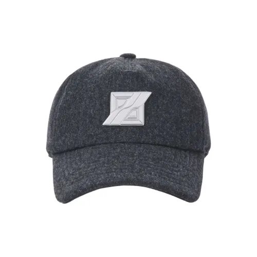 WE11DONE Baseball Caps Unisex Black Gray