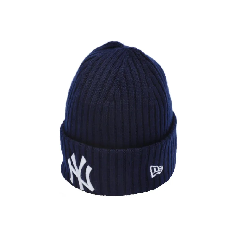 New Era Acrylic Beanies Unisex Navy Blue-0