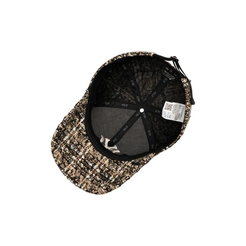 MLB Polyester Baseball Caps Women's Beige-4