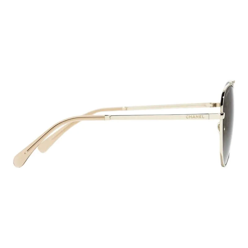 CHANEL Sunglasses Unisex Gold-2
