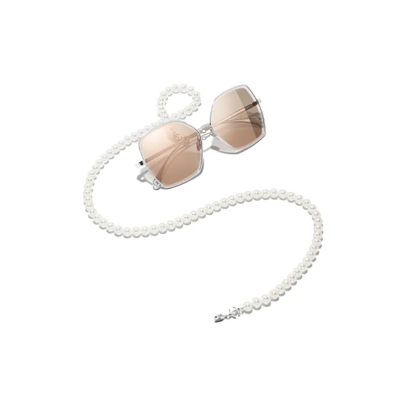 CHANEL Sunglasses Women's Pink Gold-3