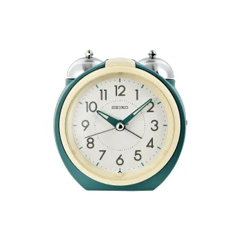 SEIKO Mechanical Movement Plastic Alarm Clock Unisex White QHK054M