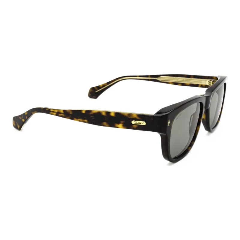 Cartier Square frame Tortoiseshell effect Sunglasses-1