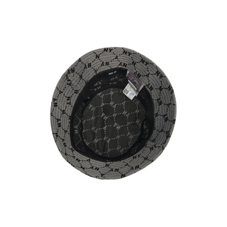 MLB New York Yankees Polyester Bucket Hats Unisex Silver Gray-4