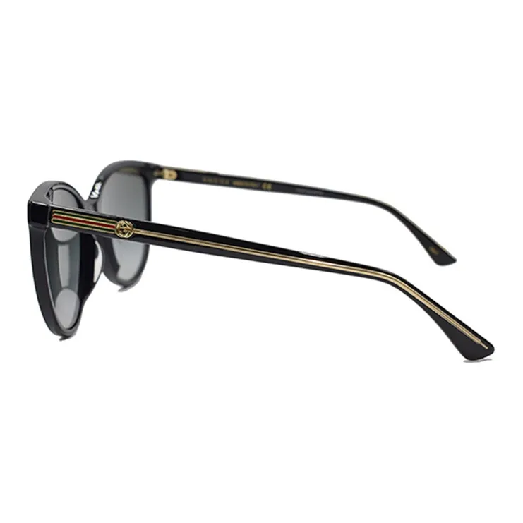 GUCCI Web stripe Round frame Sunglasses-2