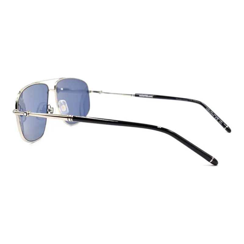 MONTBLANC Meisterstuck Sunglasses Men Blue/Silver White-2