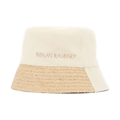 RUSLAN BAGINSKIY Bucket Hat Unisex Light Brown