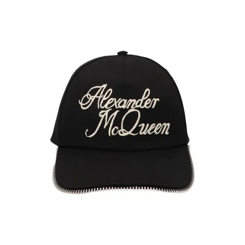 Alexander McQueen Baseball Caps Unisex Black