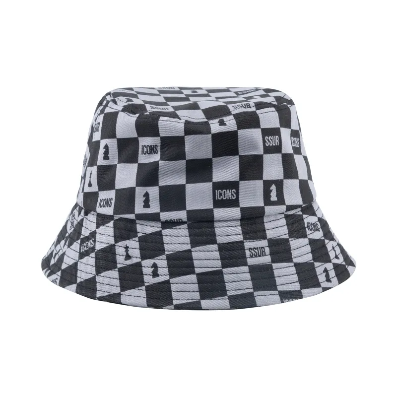 ICONS Lab Checkerboard Bucket Hats Unisex-3