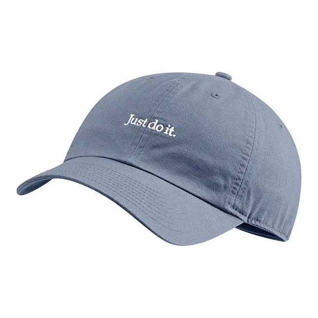 Nike Cotton Baseball Caps Unisex Blue-0