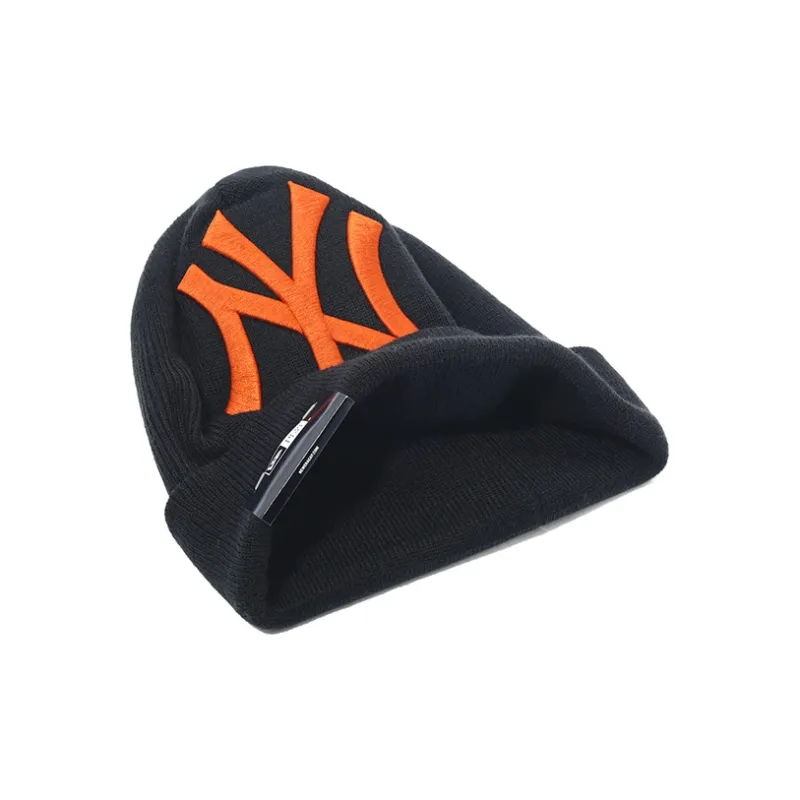 New Era Polyester Beanies Unisex Black-2