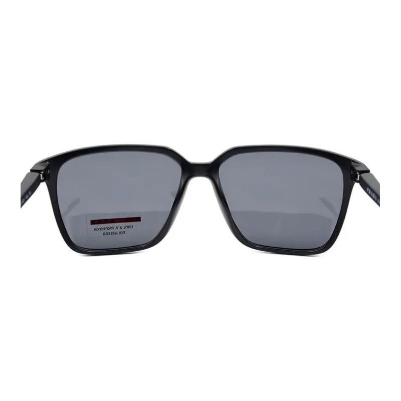 PRADA Square Sunglasses Men's Matte Black/Polarized-3