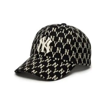 MLB Cotton Baseball Caps Unisex Black
