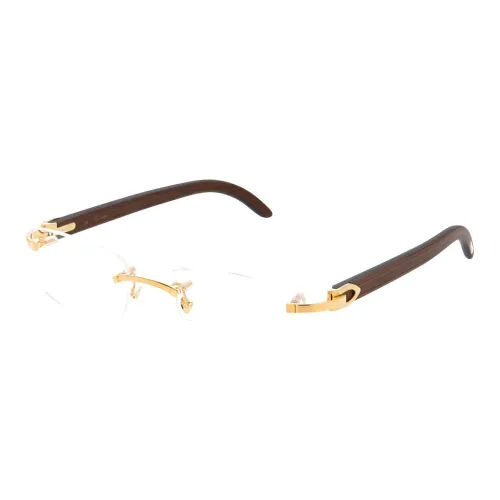 Cartier Rimless Rectangular Frame Glasses