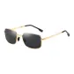 Gold Frame with Black Gray Lens (Foldable)