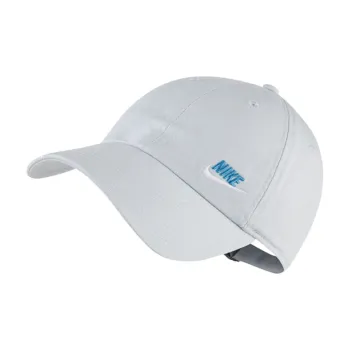 Nike Cotton Baseball Caps Women's White Blue Logo