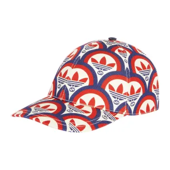 GUCCI X Adidas Trefoil Print Baseball Cap