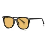 Bright Black Frame with Bright Yellow Lens-C10