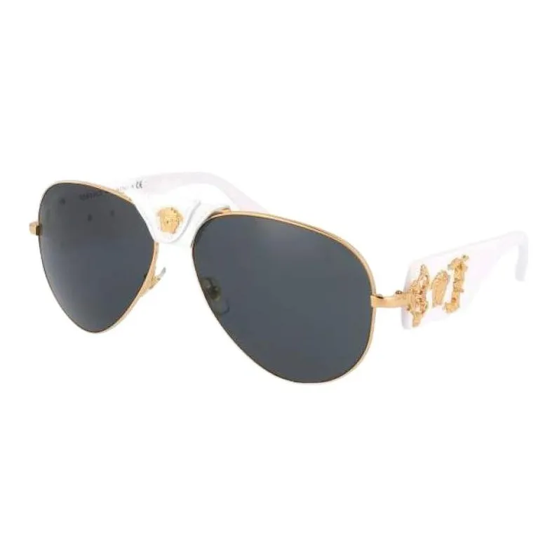 VERSACE Baroque Pilot Frame Sunglasses-1