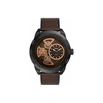FOSSIL Wrist Watch Mechanical Movement Leather Watch Bands Coffee Watch Dial Men's Watches