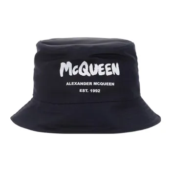 Alexander McQueen Logo Printed Bucket Hat