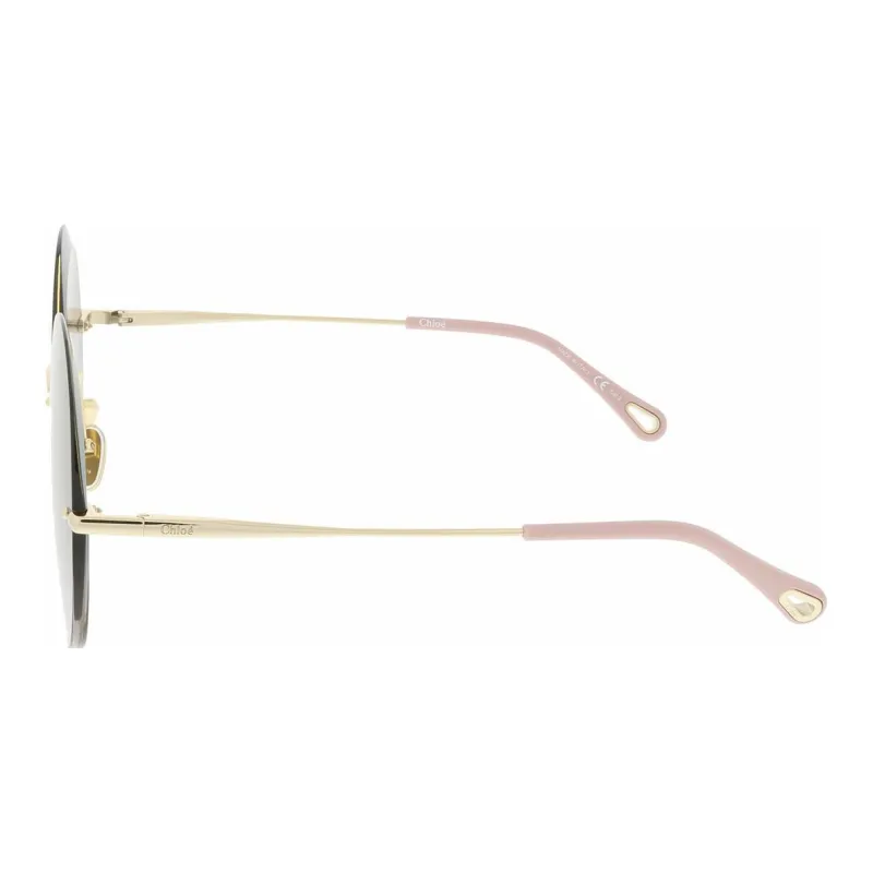 Chloe Round Frame Metal Sunglasses-2