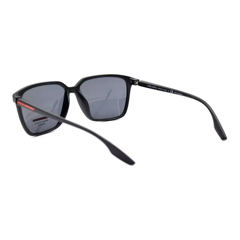 PRADA Square Sunglasses Men's Matte Black/Polarized-2