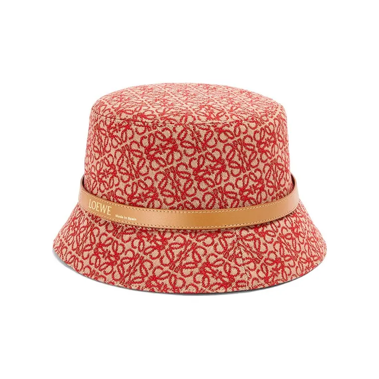 LOEWE Cow Leather Bucket Hats Women's-0