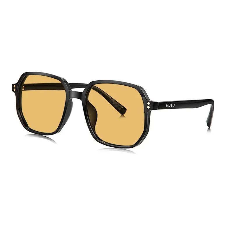 MUZU TR/Memory Plastic Irregular Shape Sunglasses Unisex-3