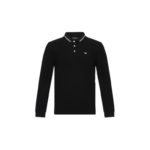 EMPORIO ARMANI Polo Shirts Men Black