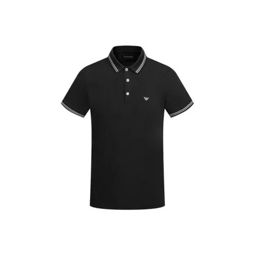 EMPORIO ARMANI Polo Shirts Men Black