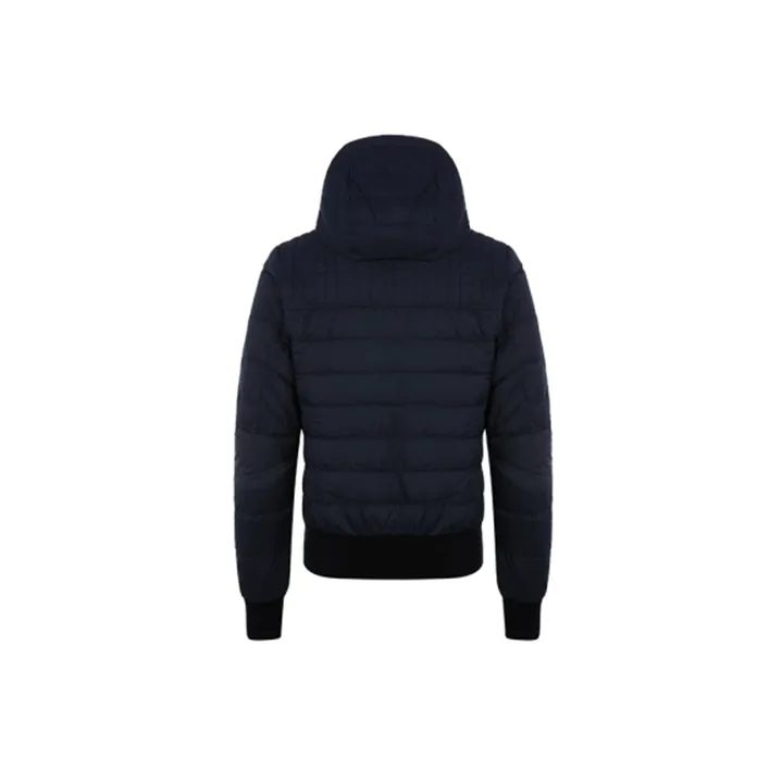 Canada Goose Cabri Series FW21 Letter Solid Color Hooded Down Jacket Men's Dark Blue-1