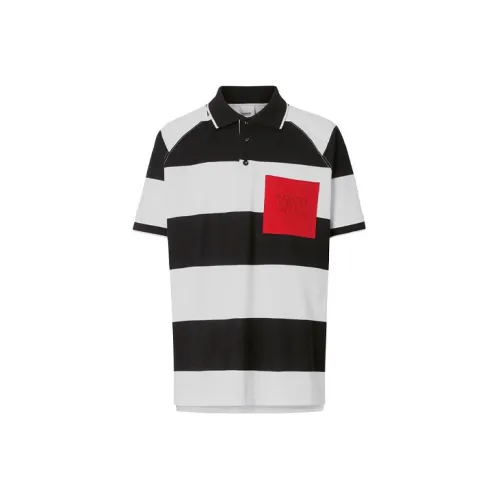 Burberry Polo Shirts Men Black/White