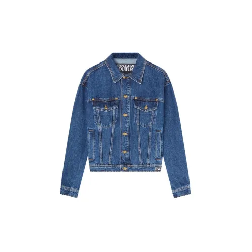 VERSACE JEANS COUTURE Denim Jackets Men Blue