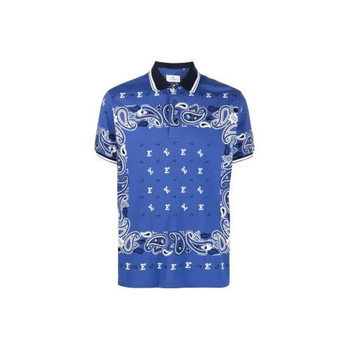 ETRO Polo Shirts Men Blue