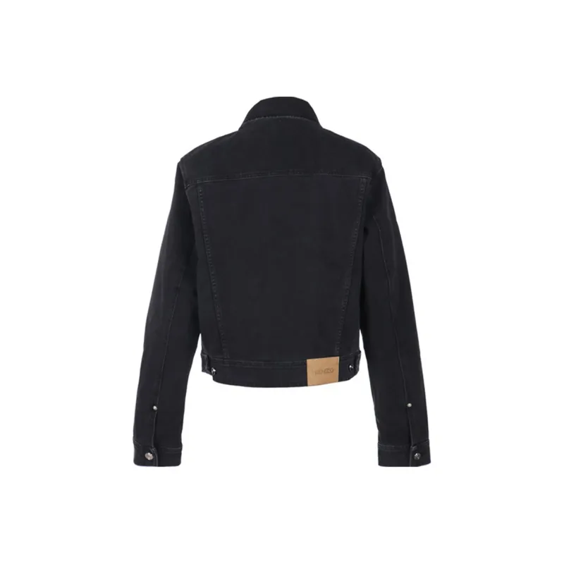 KENZO Denim Jackets Men Black-1
