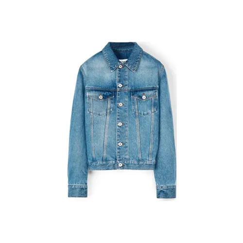 LOEWE Denim Jackets Women's Light Blue