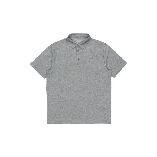 Under Armour Playoff Polo Shirts Men Silver Gray