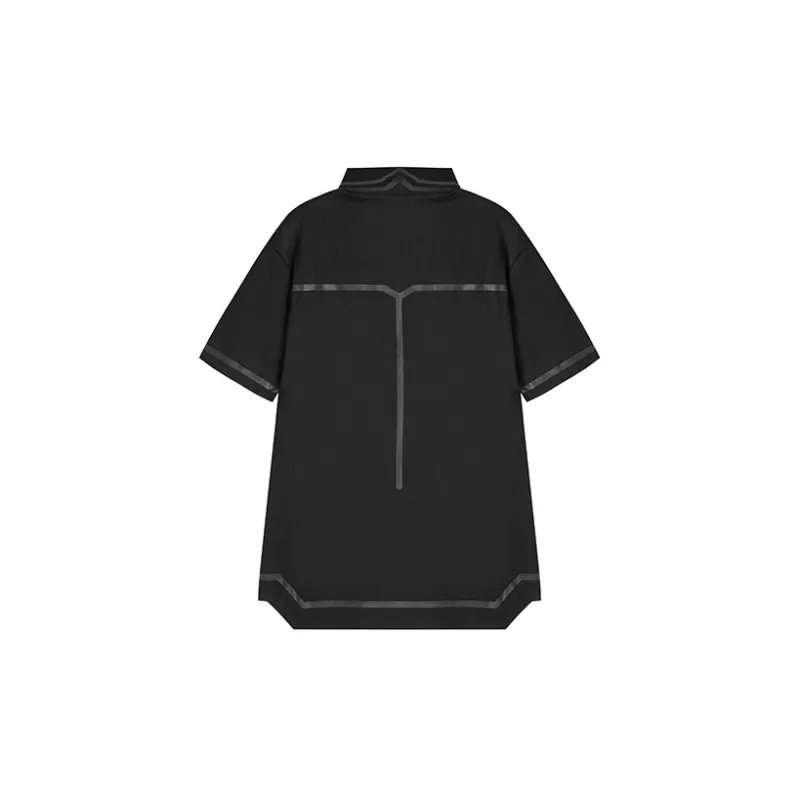NORVINCY Breathable Stretch Embossed Outlined Polo Shirt Unisex-1