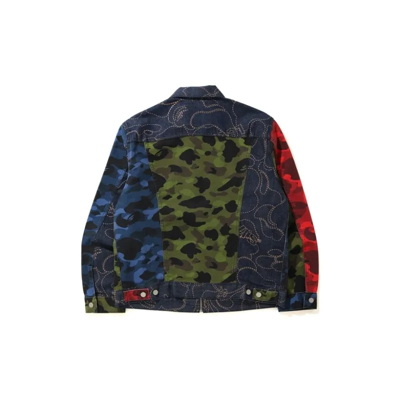 Bape X Levi's Camo Trucker Jacket-1