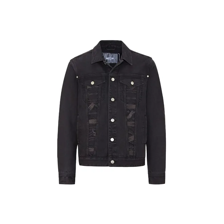EVISU Denim Jackets Men Black-1